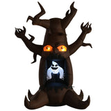 Aufblasbar Halloween Baum Gespenst, 240 cm mit LED-Beleuchtung. Halloween Deko Luftfigur