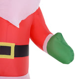 Aufblasbarer Weihnachtsmann mit Zuckerstange, 243 cm mit LED-Beleuchtung. Weihnachten Deko Luftfigur