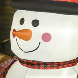 Aufblasbarer Schneemann, 182 cm mit LED-Beleuchtung. Weihnachten Deko Luftfigur