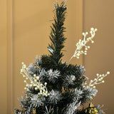 Weihnachtsbaum Christbaum inkl. Beeren, dunkelgrün, 150 cm