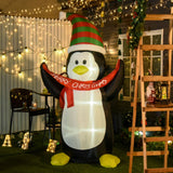Aufblasbarer Pinguin, 243 cm mit LED-Beleuchtung. Weihnachten Deko Luftfigur