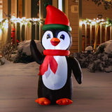 Aufblasbarer Pinguin, 160 cm mit LED-Beleuchtung. Weihnachten Deko Luftfigur