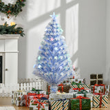 Weihnachtsbaum Tannenbaum Christbaum LED -Beleuchtung, Stern, blauweiß, 120 cm