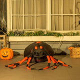 Aufblasbare Halloweendeko Große Spinne 43 cm mit LED-Beleuchtung