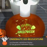 Aufblasbar Halloween Geist mit Kürbis LED 170 cm x 90 cm x 180 cm