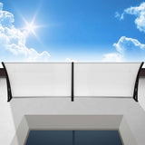 Vordächer (Regenschutz) mit Rahmen 120/150/200/300 cm Breite. Beliebig erweiterbar.