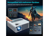 Heimkino oder Business Beamer Full HD 1080p, 18.000 Lumen Bis 5,3 Meter