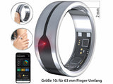 Neuestes High-Tech Produkt: Fingerring-Fitness-Tracker in Gold oder Silber: Stilvolle Gesundheitsüberwachung.