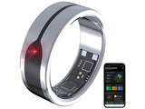 Neuestes High-Tech Produkt: Fingerring-Fitness-Tracker in Gold oder Silber: Stilvolle Gesundheitsüberwachung.