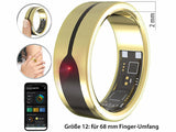 Neuestes High-Tech Produkt: Fingerring-Fitness-Tracker in Gold oder Silber: Stilvolle Gesundheitsüberwachung.